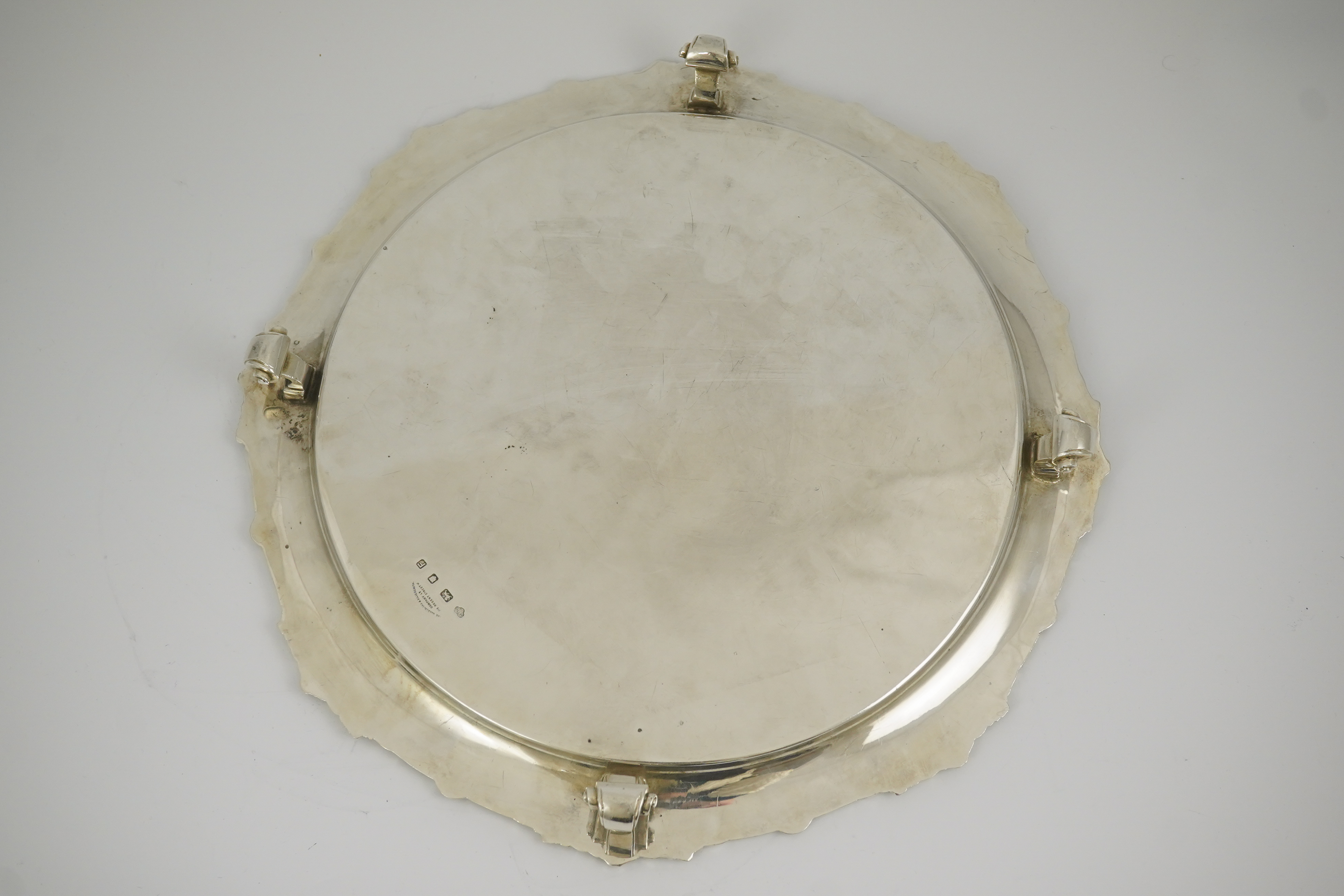 A George VI silver salver by Goldsmiths & Silversmiths Co Ltd